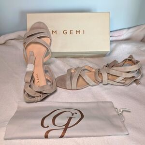 New w/ box M. Gemi Gray Sandals